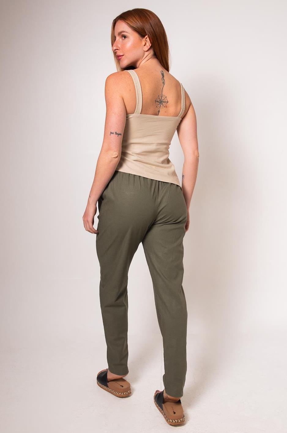 Blusa Corte V Linho