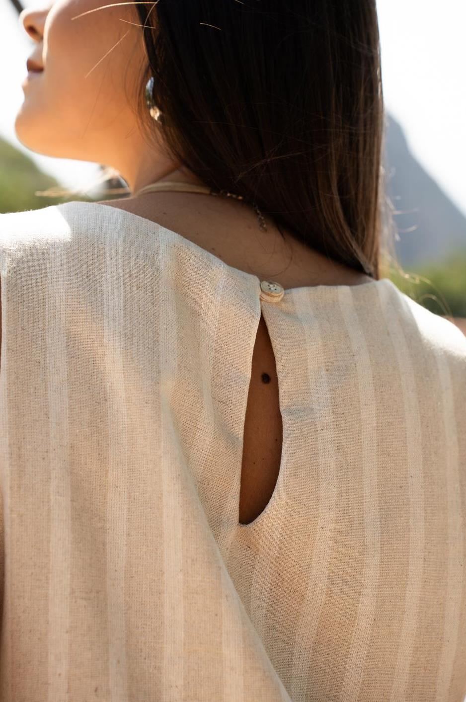 Camiseta Gota Listra Linen