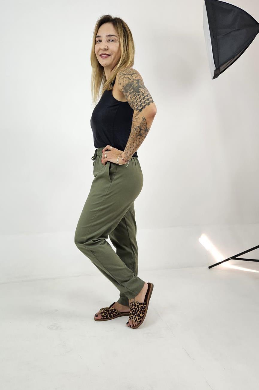 Calça longa linho