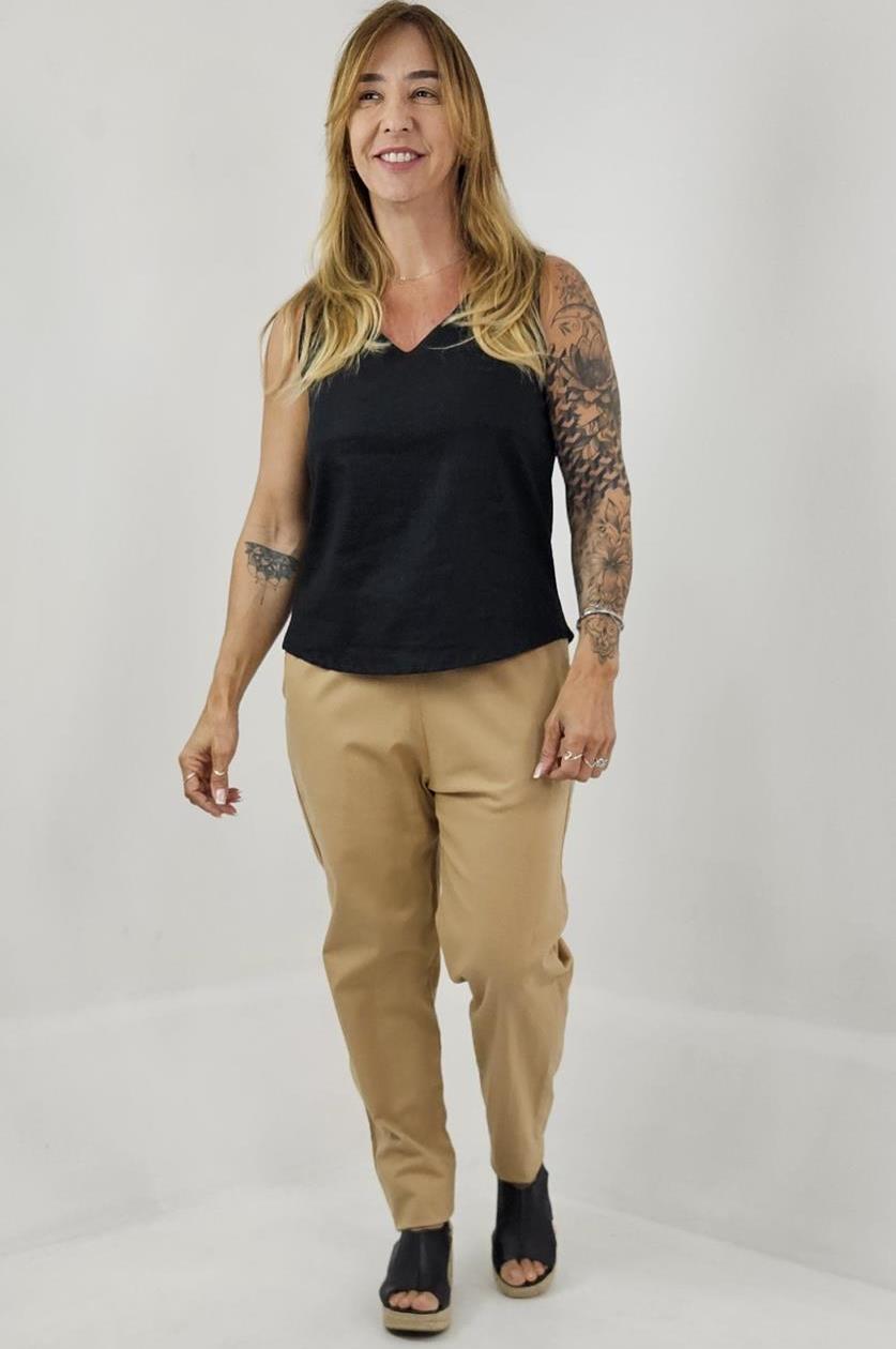 Calça longa linho