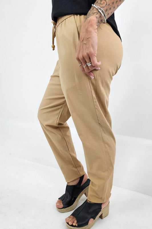 Calça longa linho