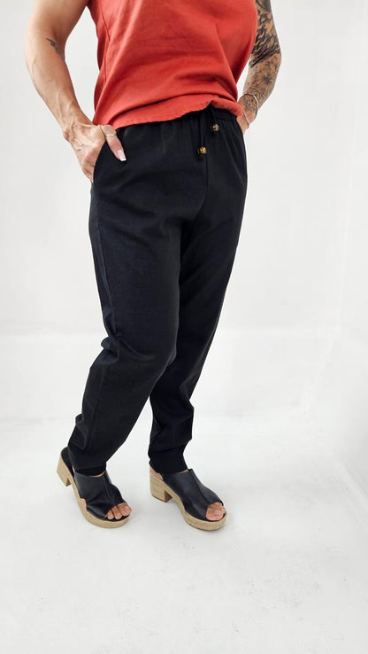 Calça longa linho