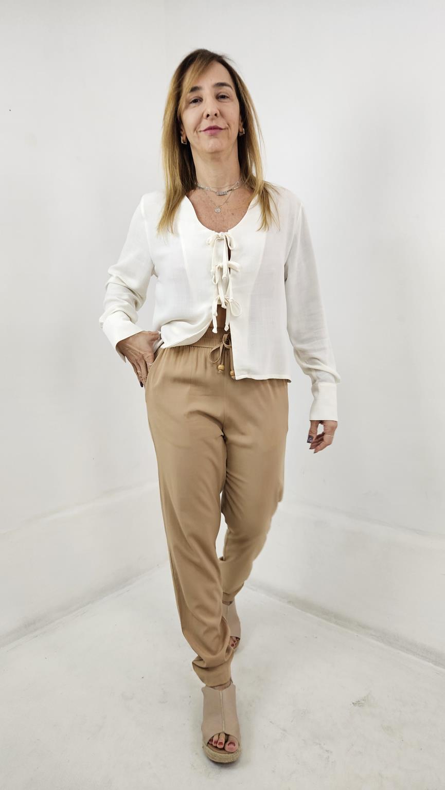 Calça longa Viscose