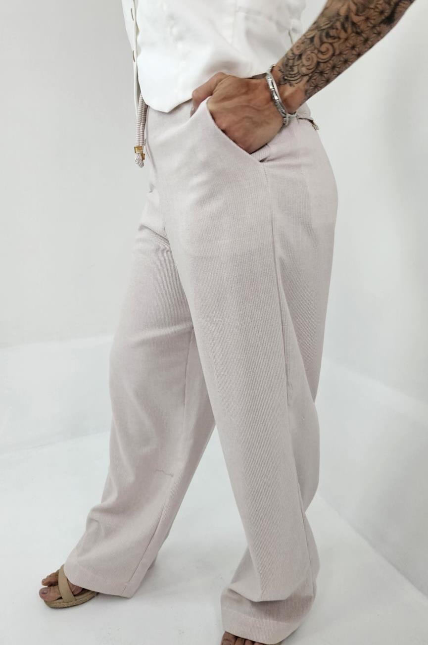 Calça Pijama Linho Listradinho