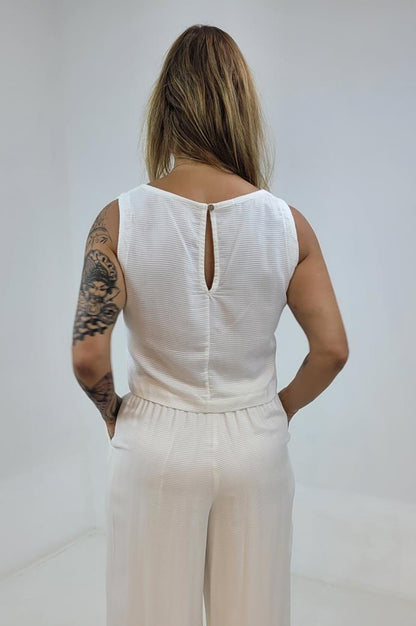 calça fluida frizo