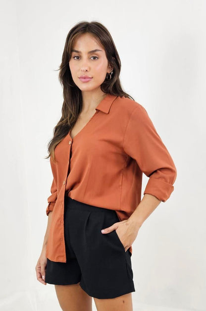 Camisão Social Decote