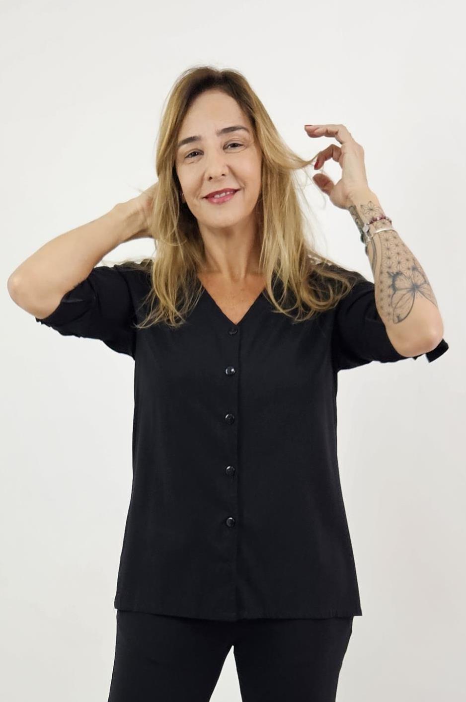 Camisão Social Decote