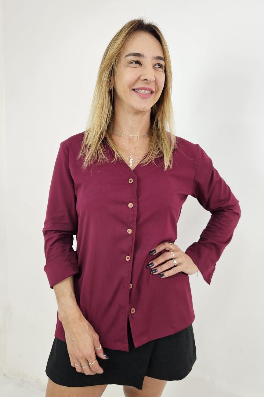 Camisão Social Decote
