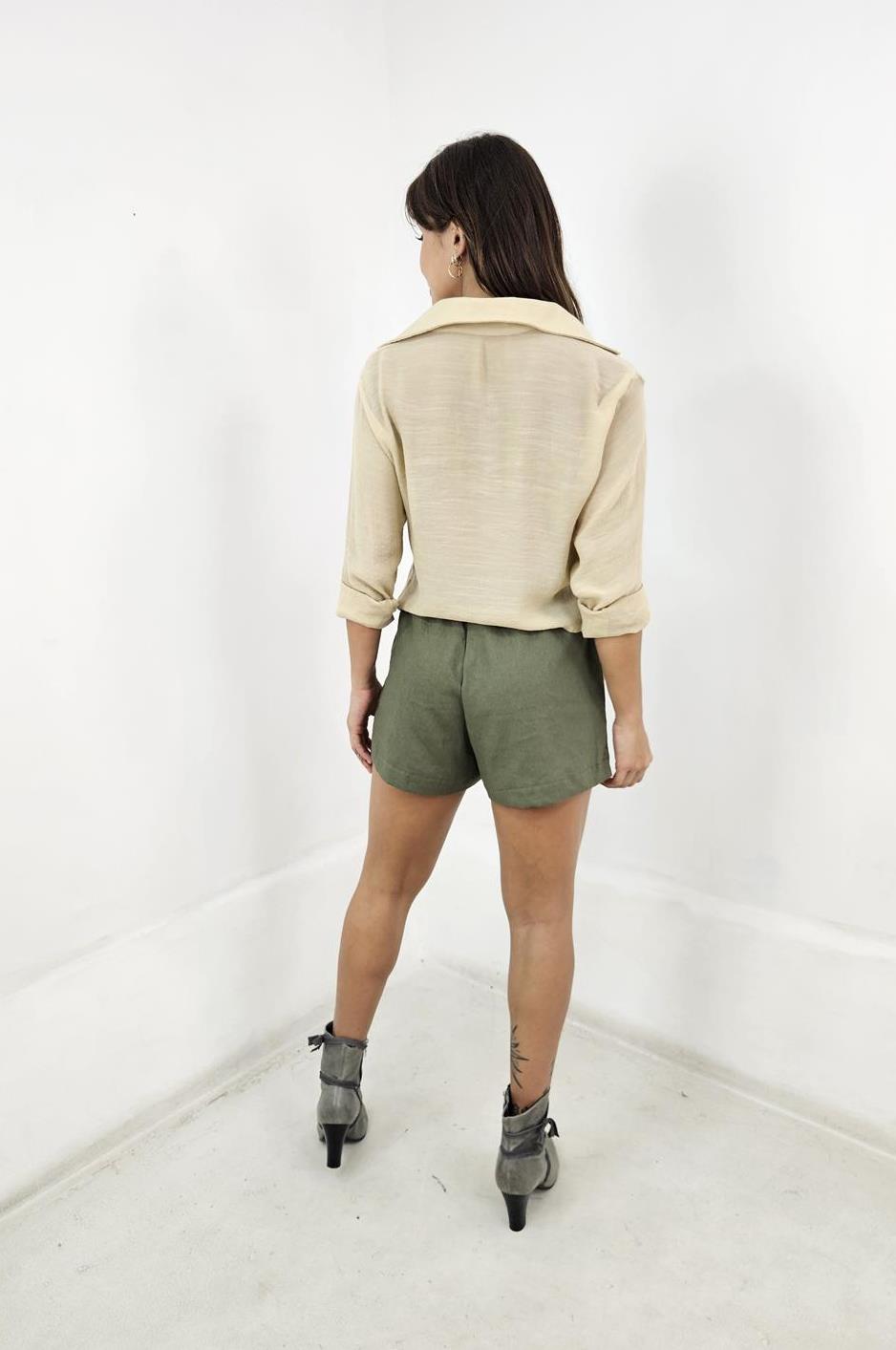 Camisão Curto Slub