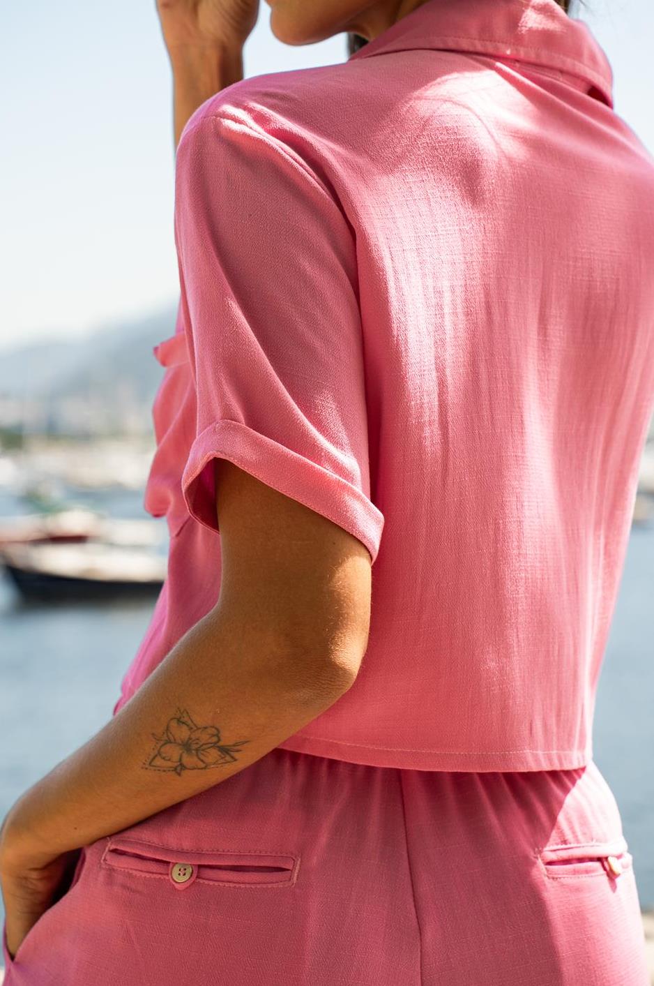 Camisão Curto Crepe