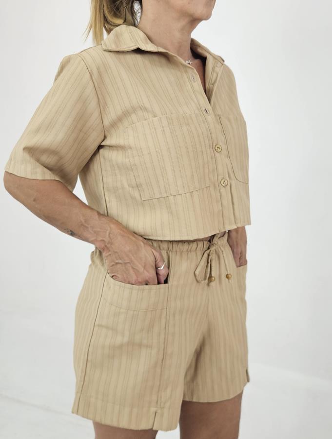 Camisão Curto Maquinetado