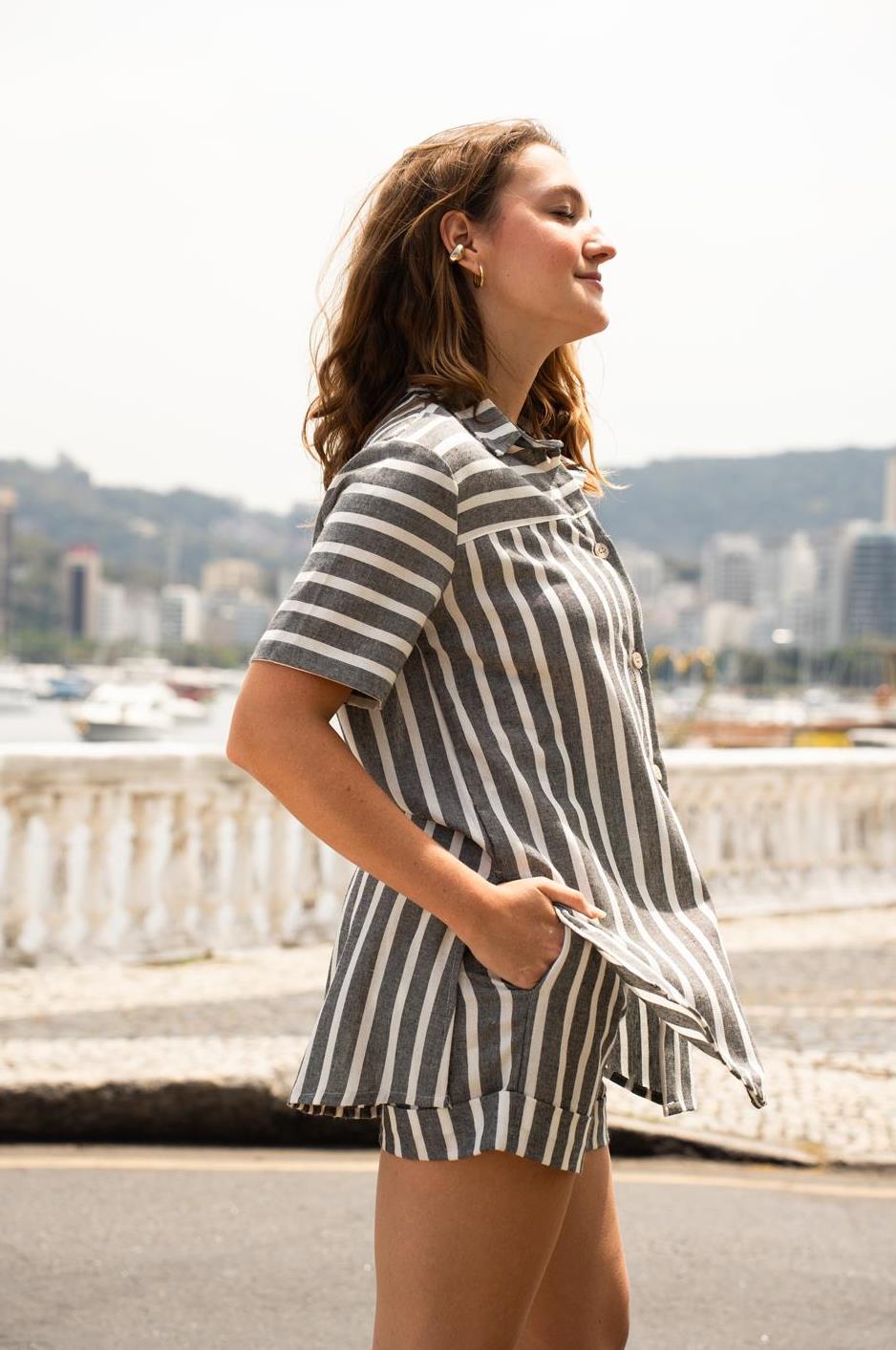 Camisão Listra Linen