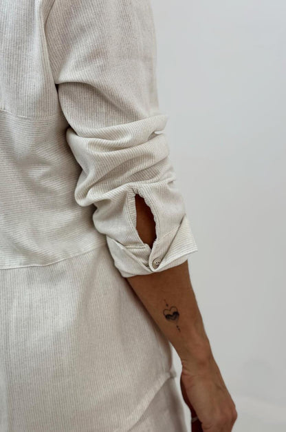 Camisão Visual Linho Listradinho