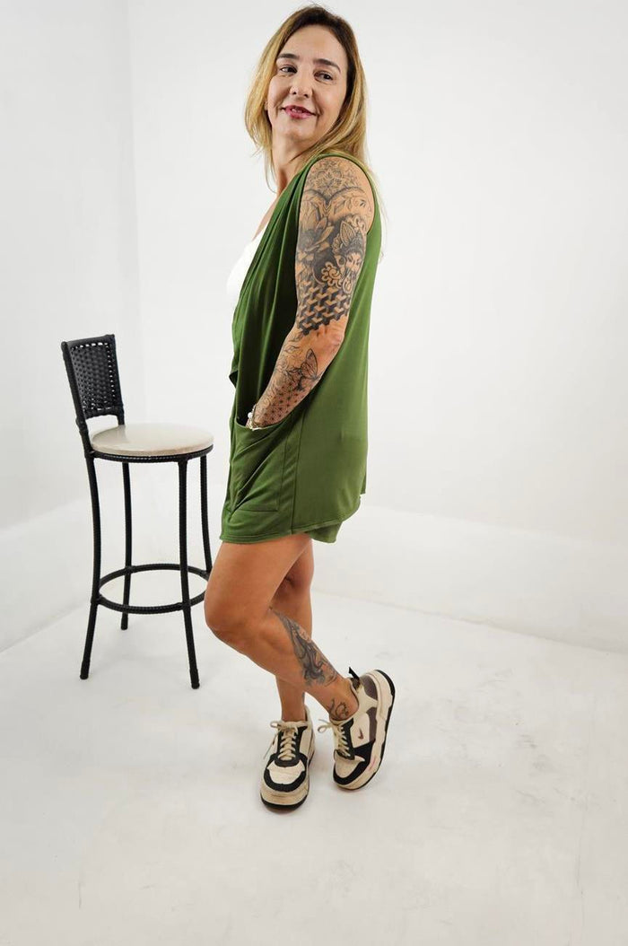Cardigan Feminino de Viscose com Elastano – Ponta