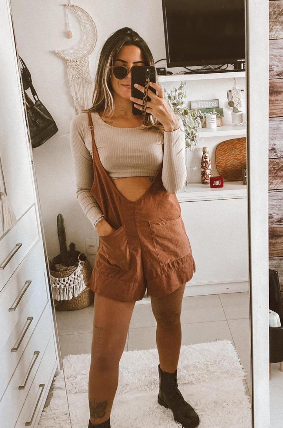 Cropped Manga Longa