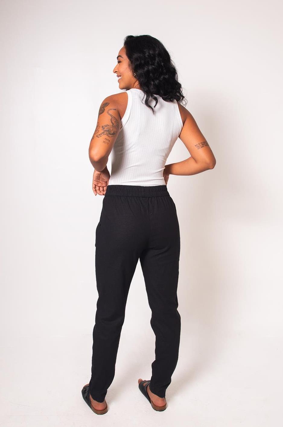Jogger Linho Elastano