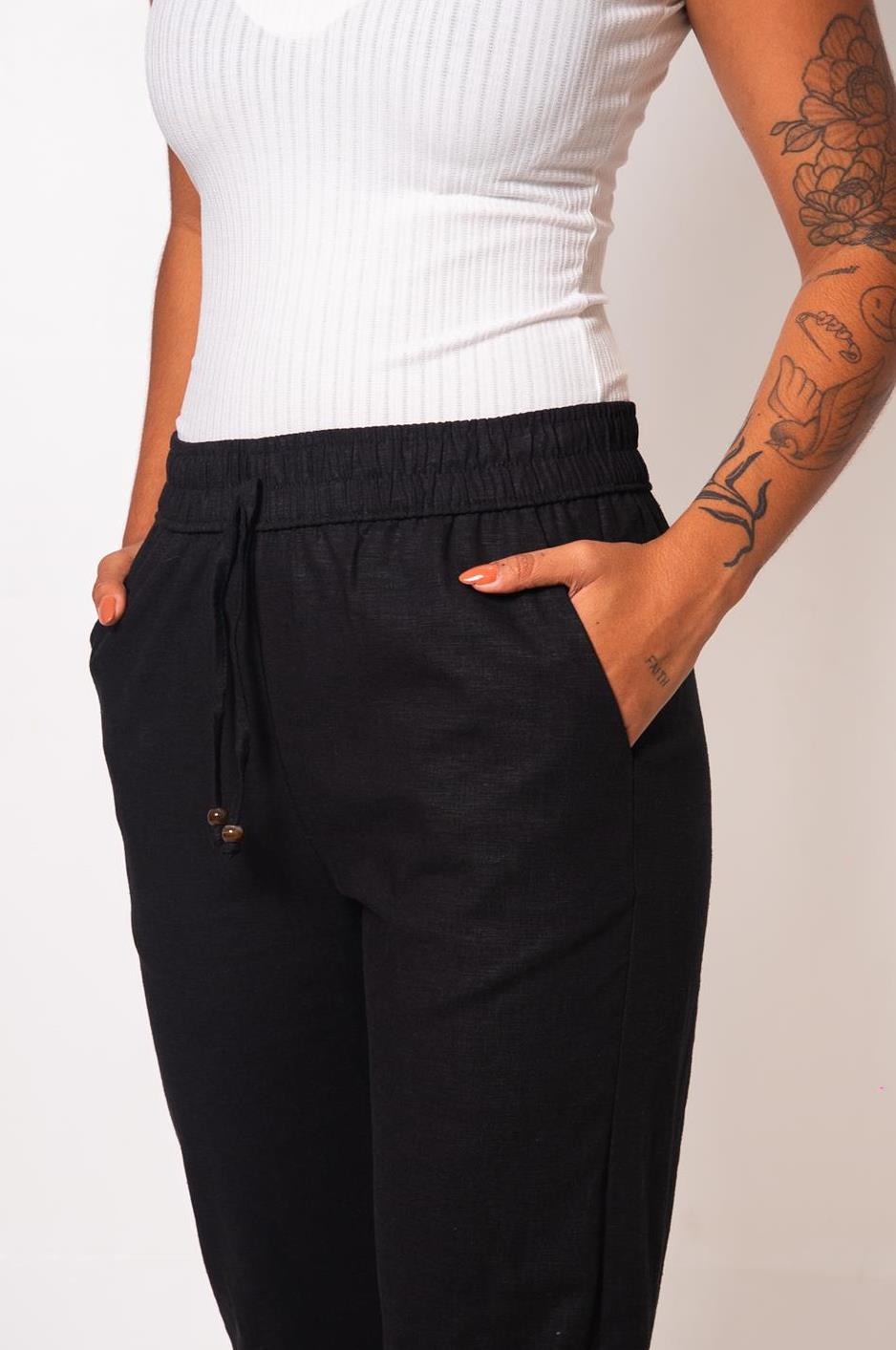 Jogger Linho Elastano