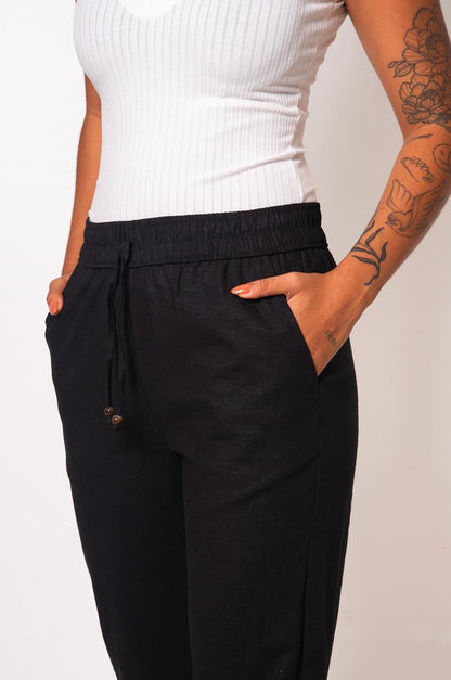 Jogger Linho Elastano