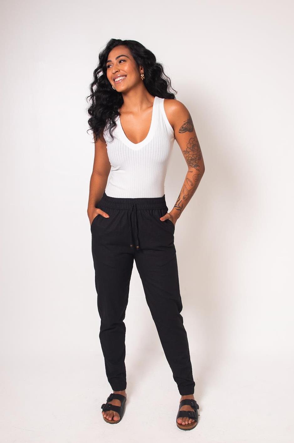 Jogger Linho Elastano