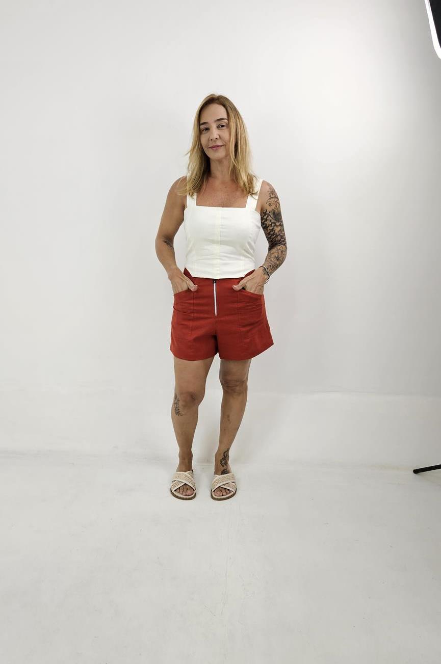 Short Button Fecho