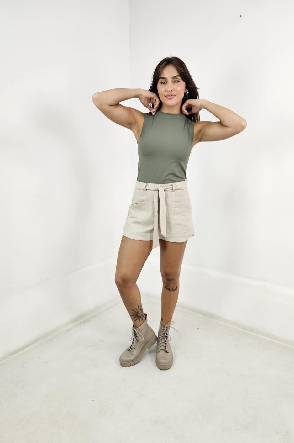 Short Gaby Linho